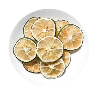 Dried green lemon slice